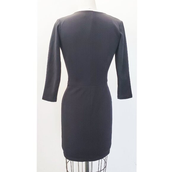 Bec + Bridge Womens Imperial Deep V Dress Bodycon Black Mini - Picture 8 of 10